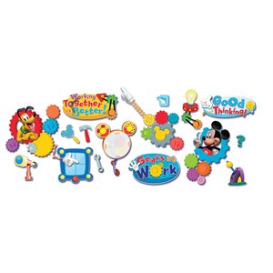 BULLETIN BOARD SET, MICKEY MOUSE, WORKING TOGETHER