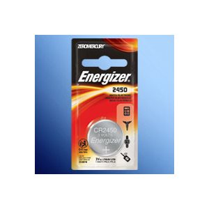 BATTERY, ENERGIZER, COIN CELL, LITHUM, 2450, 3V