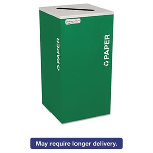 RECEPTACLE, Kaleidoscope, Collection, Recycling, 24gal, Emerald Green