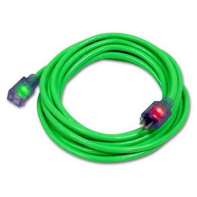 CORD, EXTENSION, 14 / 3 AWG, PRO GLO, 25', GREEN