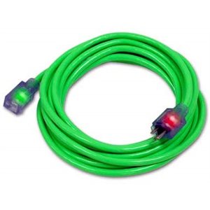 CORD, EXTENSION, 14 / 3 AWG, PRO GLO, 50', GREEN