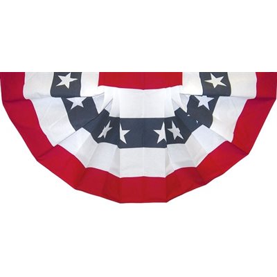 FLAG FAN DRAP 3X6 POLY / COTTON WITH STARS