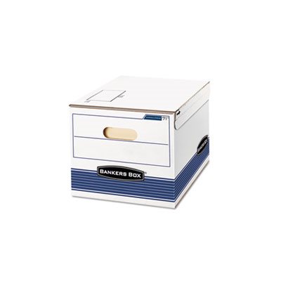 BOX, STORAGE, FELLOWES STOR / FILE, Letter / Legal, 12" x 15" x 10", White / Blue, 12 / Carton