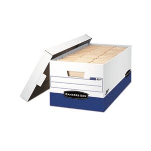 BOX, STORAGE, FELLOWES Presto, Maximum Strength, Letter, 12"L x 24"W x 10"H, WHITE, 12 / Carton