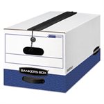 BOX, STORAGE, FELLOWES LIBERTY Plus, Letter, String / Button, White / Blue, 12 / Carton
