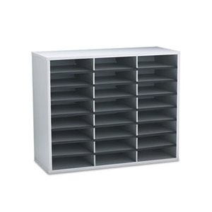 ORGANIZER, Literature, FELLOWES, 24 Letter Sections, 29" x 11.875" x 23.4375", Dove Gray