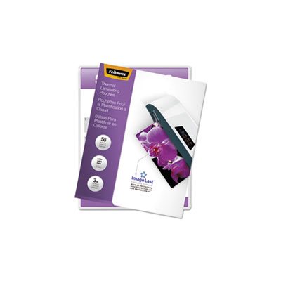 LAMINATING POUCHES, FELLOWES, ImageLast, w / UV Protection, 3mil, 11.5" x 9", 50 / Pack