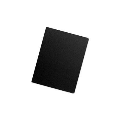 COVERS, BINDING SYSTEM, FELLOWES, Futura, Round Corners, 11.25" x 8.75", Black, 25 / Pack