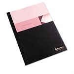 COVERS, Thermal Binding System, 90-Sheet Cap, 11" x 8.5", Clear / Black, 10 / Pack