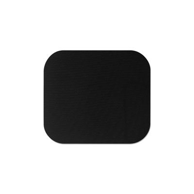 Mouse Pad, Nonskid Rubber Base, POLYESTER, 9" x 8", Black