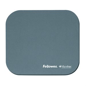 Mouse Pad, Microban, Nonskid Base, 9" x 8", Graphite