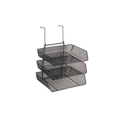 ORGANIZER, FELLOWES, Mesh, Partition Additions, Three-Tray, 11.125" x 14" x 14.75", Black