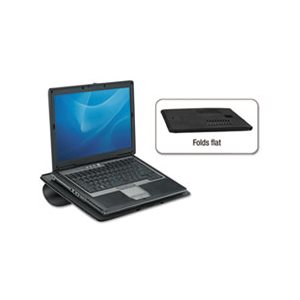 Laptop Riser, FELLOWES, Non-Skid, 15" x 10.75" x .3125", Black