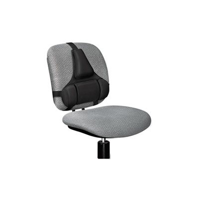 BACK SUPPORT, FELLOWES, Professional Series, Memory Foam Cushion, Black