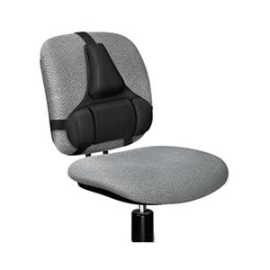 BACK SUPPORT, FELLOWES, Professional Series, Memory Foam Cushion, Black