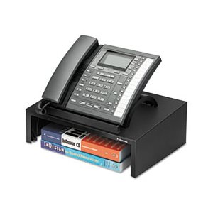 Telephone Stand, FELLOWES, Designer Suites™, 13" x 9.125" x 4.375", Black Pearl