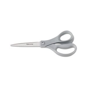 SCISSORS, FISKARS, EVERYDAY, 8", Stainless Steel, Straight, Gray