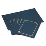 COVER, Certificate / Document, 12.5" x 9.75", Navy Blue, 6 / Pack