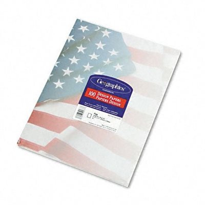 PAPER, FLAG DESIGN, GEOGRAPHICS, 100 / PACK