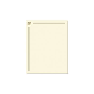 PAPER, DESIGN, 28LBS., 8.5" X 11", GOLD FOIL, 40 SHEETS