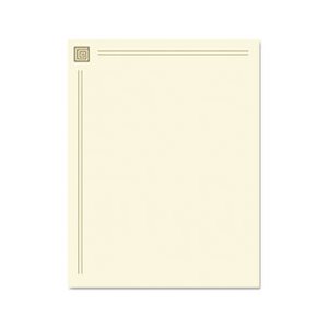 PAPER, DESIGN, 28LBS., 8.5" X 11", GOLD FOIL, 40 SHEETS