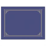 COVER, Certificate / Document, 12.5" x 9.75", Metallic Blue, 6 / Pack