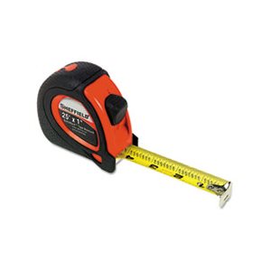 TAPE MEASURE, Sheffield, ExtraMark, Red with Black Rubber Grip, 1" x 25'