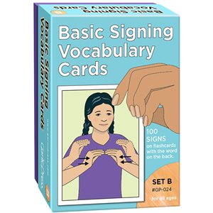 CARDS, BASIC SIGNING VOCABULARY, SET B