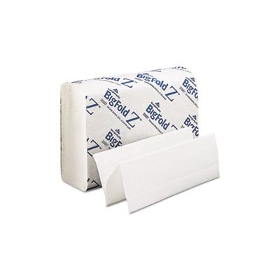 TOWELS, PAPER, BigFold, 10.2" x 10.2", White, 220 / Pack, 10 Packs / Carton