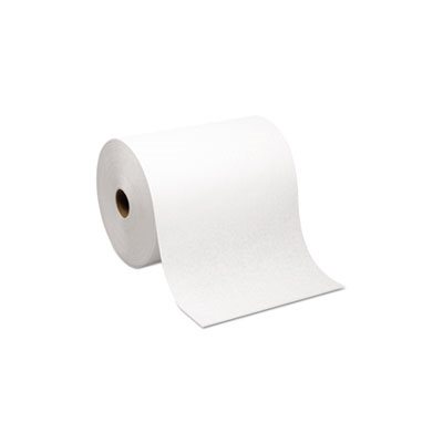 TOWEL, PAPER, Hardwound, Roll, Nonperforated, 7.87" x 1000', White, 6 Rolls / Carton