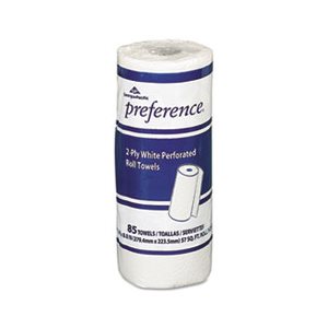 TOWEL, PAPER, Perforated, ROLL, 8.8" x 11", White, 85 / Roll, 30 Rolls / Carton