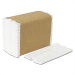 NAPKINS, PAPER, Tall Fold, FOR Dispenser, ONE Ply, 7" x 13.5", White, 10000 / Carton