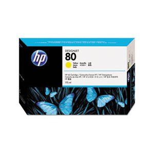 HP 80, (C4873A) Yellow Original Ink Cartridge