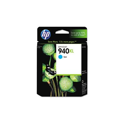 CARTRIDGE, INK, HP 940XL, (C4907AN), High Yield, Cyan, Original 