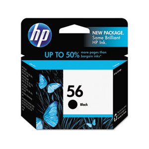 CARTRIDGE, INK, HP 56, (C6656AN), Black, Original