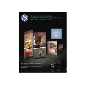 PAPER, BROCHURE, Inkjet, Tri-Fold, 98 Brightness, 48lb, 8.5" x 11", White, 100 / Pack