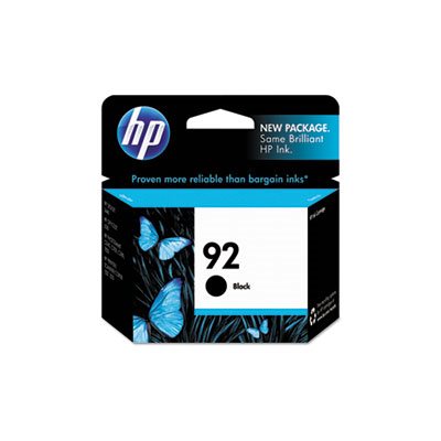 CARTRIDGE, INK, HP 92, (C9362WN), Black, Original 