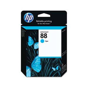 CARTRIDGE, INK, HP 88, (C9386AN), Cyan, Original