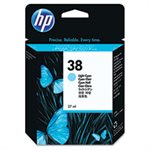 HP 38, (C9418A) Light Cyan Pigment Original Ink Cartridge