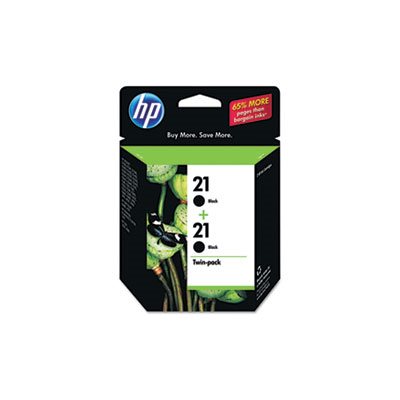 CARTRIDGES, INK, HP 21, (C9508FN), 2-pack, Black, Original 