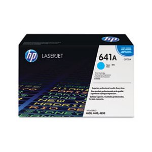 CARTRIDGE, TONER, HP 641A, (C9721A), Cyan, Original