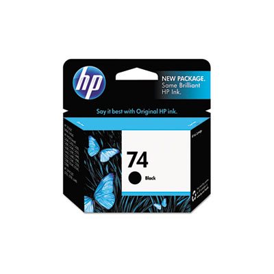 CARTRIDGE, INK, HP 74,(CB335WN), Black, Original