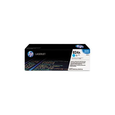 CARTRIDGE, TONER, LASERJET, HP 824A, (CB381A), Cyan, Original