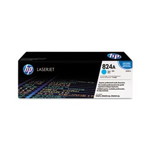 CARTRIDGE, TONER, LASERJET, HP 824A, (CB381A), Cyan, Original