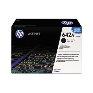 CARTRIDGE, TONER, LASERJET, HP 642A, (CB400A), Black, Original 