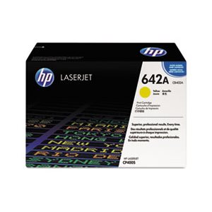 CARTRIDGE, TONER, LASERJET, HP 642A, (CB402A), Yellow, Original