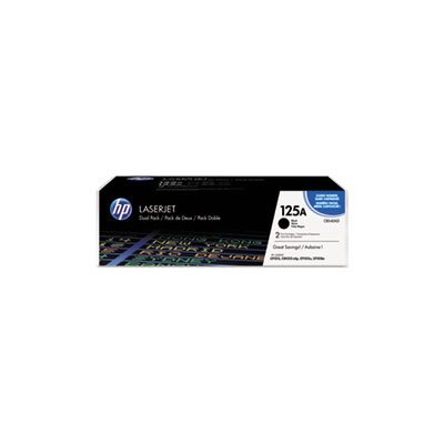 CARTRIDGE, TONER, LASERJET, HP 125A, (CB540A-D), 2-pack, Black, Original