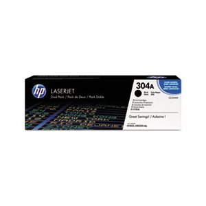 CARTRIDGE, TONER, LASERJET, HP 304A, (CC530A-D), 2-pack, Black, Original 