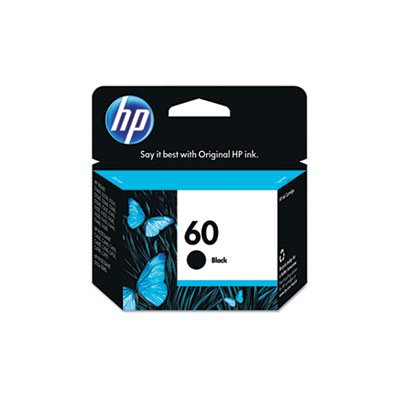 CARTRIDGE, INK, HP 60, (CC640WN), Black, Original