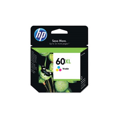 CARTRIDGE, INK, HP 60XL, (CC644WN), High Yield, Tri-color, Original 